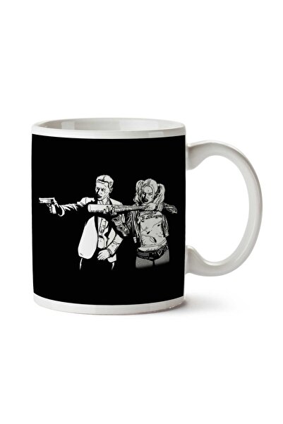 ART HEDİYE كوب Suicide Fiction Harley Quinn And Joker Suicide Squad Pulp Fict...