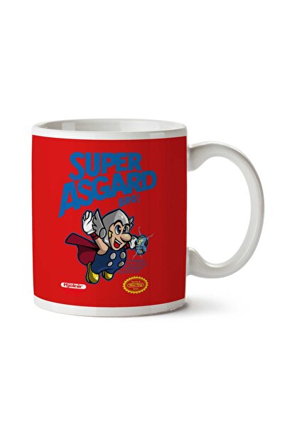ART HEDİYE كوب سوبر ماريو ثور أسغارد برو مطبوع على الجانبين