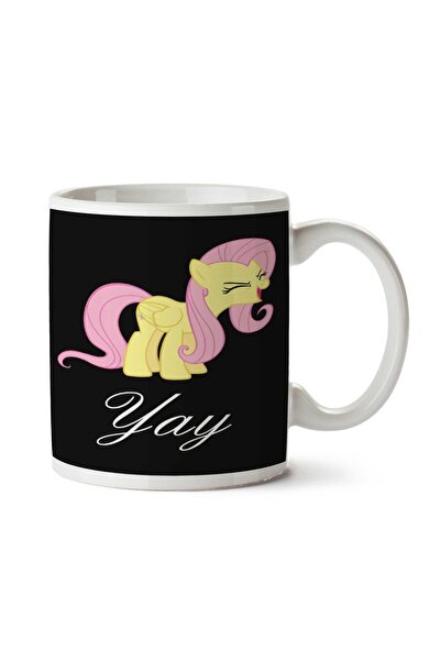 ART HEDİYE Fluttershy yay.png İki Tarafı Baskılı Kupa Bardak