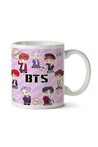 ART HEDİYE BTS Chibi K-Pop Two Sided Printed Mug