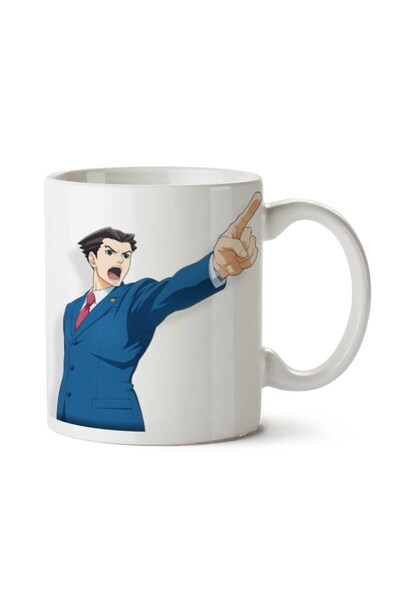 ART HEDİYE Ace Attorney Game Character Two Sided Printed Mug