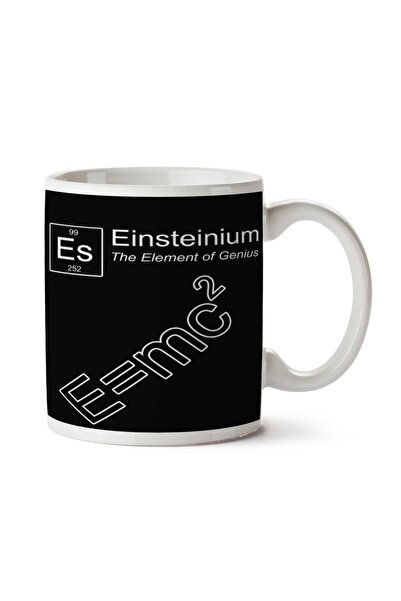 ART HEDİYE كوب Einsteinium Einstein بمسطرة دورية مطبوع على الجانبين