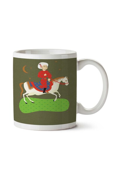 ART HEDİYE كوب سلطان عثماني للحصان مطبوع على الجانبين