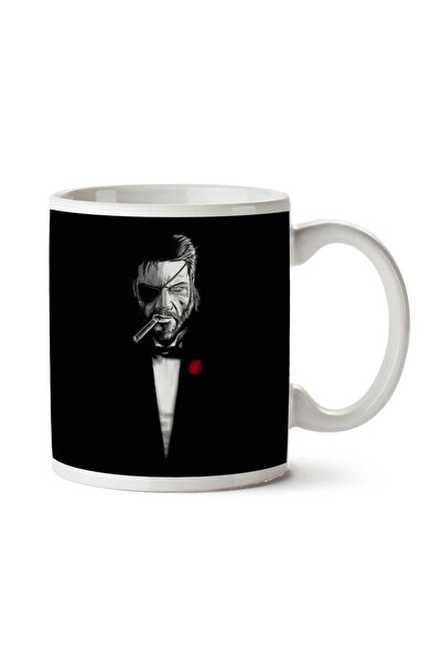 ART HEDİYE كوب Metal Gear Solid The Bossfather The Godfather مطبوع على الجانبين