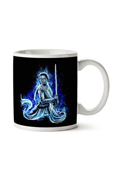 ART HEDİYE كوب مطبوع عليه وجهين من Rey Star Wars The Force Awakens