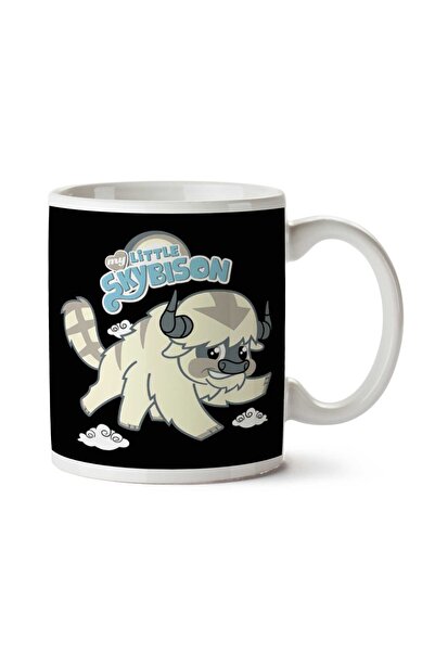 ART HEDİYE My Little Sky Bison Avatar Last Airbender Pony Two Side Printed Mug