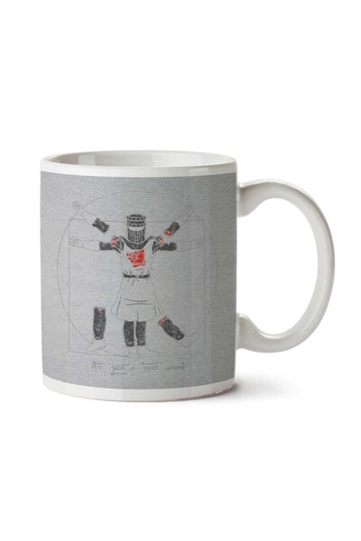 ART HEDİYE كوب مونتي بيثون بلاك نايت فيتروفيان مان مطبوع على الجانبين