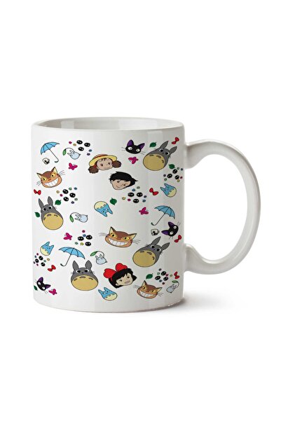 ART HEDİYE كوب توتورو بمظلة قطة مطبوع على الجانبين