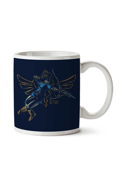 ART HEDİYE كوب هيليان بلو هيرو زيلدا مطبوع على الجانبين