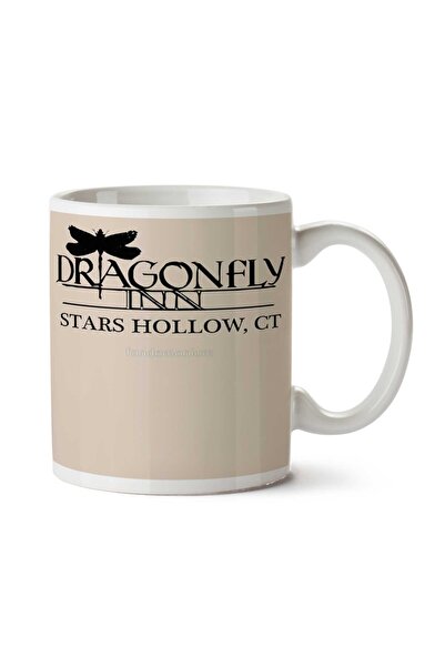 ART HEDİYE كوب Dragonfly Inn Stars Hollow.png مطبوع على الجانبين