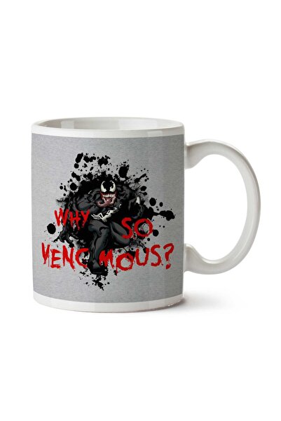 ART HEDİYE كوب مطبوع على الجانبين من Why So Venemous Venom Spiderman