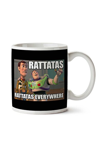 ART HEDİYE كوب Pokemon Rattatas Everywhere Woody Buzz Toy Story Pixar مطبوع ع...