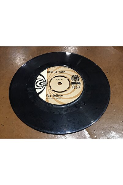 tayfuntufan antika koleksiyon 45 lik plak - semiha yankı - yaz deftere - sizden biriyim - plak 8 puan kapak yoktur