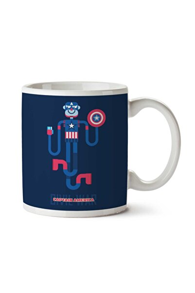 ART HEDİYE كوب كابتن أمريكا الرجل الحديدي الحرب المدنية المتذبذب ذو الجانبين ...
