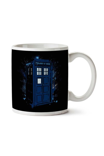 ART HEDİYE Travel In Time Tardis Doctor Who Two Sided Printed Mug