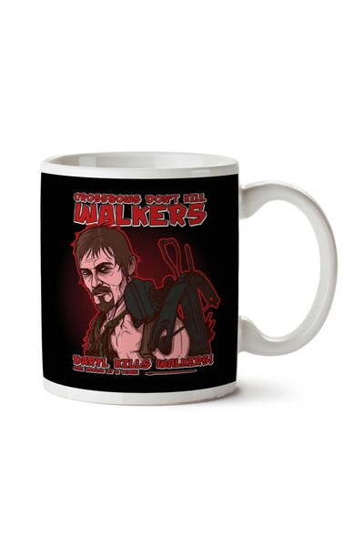 ART HEDİYE كوب كروس باوز لا تموت ووكرز داريل ذا ووكينج ديد مطبوع على الجانبين