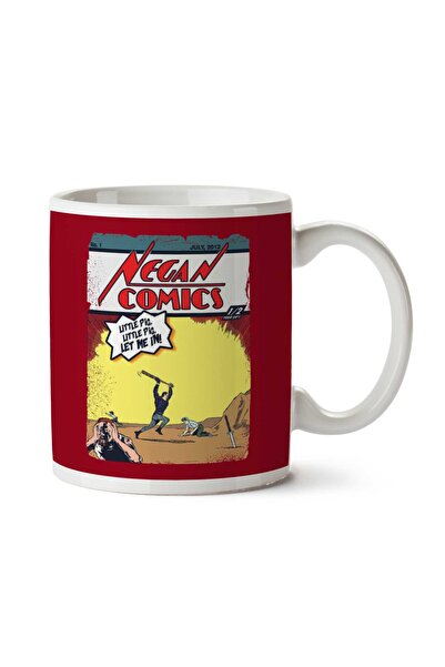ART HEDİYE The Walking Dead Negan Comics Two Sided Printed Mug