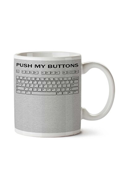 ART HEDİYE كوب مطبوع على الجانبين من Push My Buttons