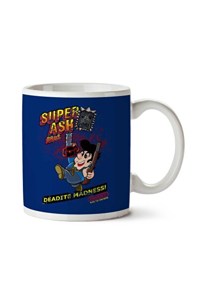 ART HEDİYE كوب سوبر ماريو Evil Dead Ash Bros مطبوع على الجانبين