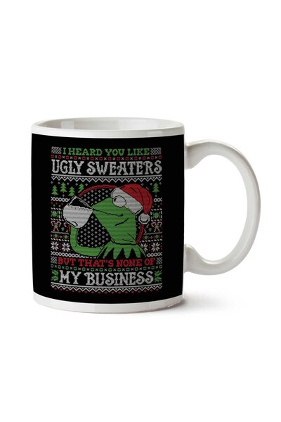 ART HEDİYE كوب Kermit The Frog None Of My Business Muppets مطبوع عليه وجهين ل...