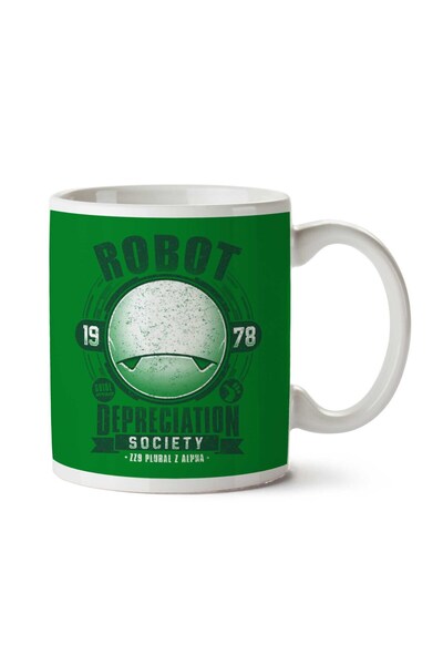 ART HEDİYE كوب مطبوع على الجانبين من Robot Amortizer Society Hitchhiker Guide
