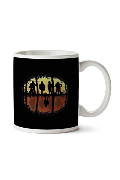 ART HEDİYE كوب مطبوع عليه Stranger Things Friends لا يكذبان على الجانبين
