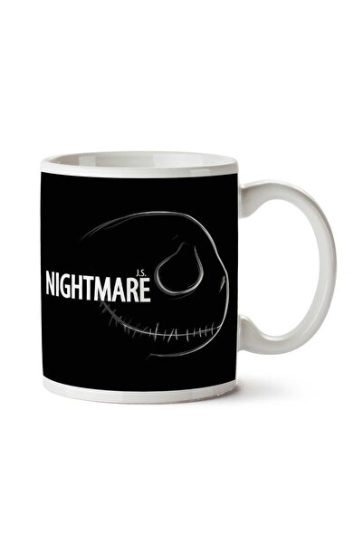 ART HEDİYE كوب Nightmare Profile Nightmare Before Christmas مطبوع على الجانبين