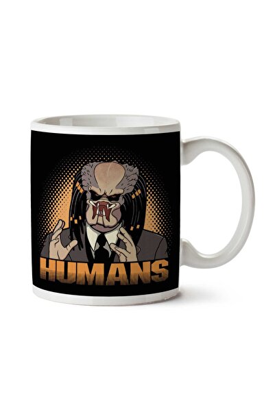 ART HEDİYE كوب مطبوع عليه شخصية البشر على الجانبين