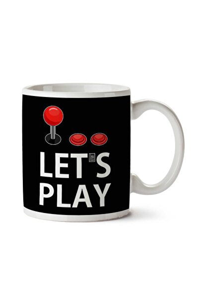 ART HEDİYE كوب مطبوع على الجانبين من Let's Play
