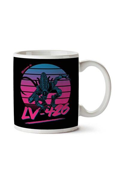 ART HEDİYE كوب مطبوع على الجانبين من Aliens Welcome to LV-426
