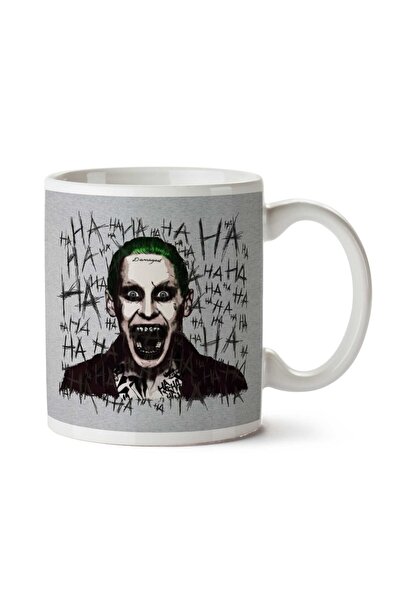 ART HEDİYE كوب مطبوع على الجانبين من Suicide Squad Joker Ha Ha Ha