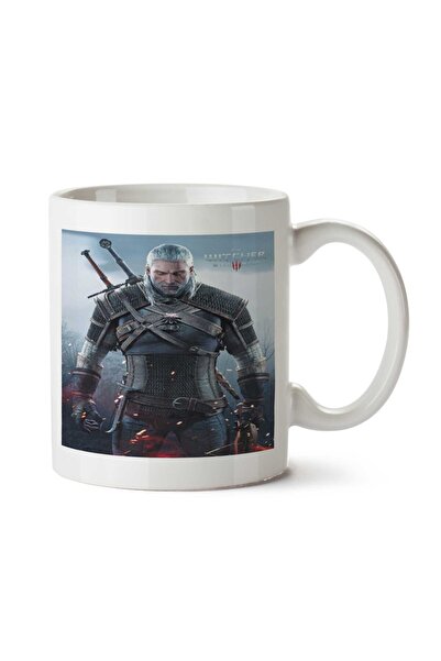 ART HEDİYE كوب زجاجي مطبوع على الجانبين من Witcher