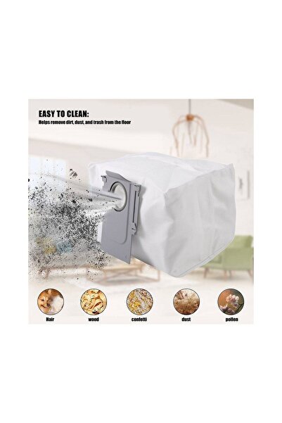 srfn ticaret 6 τεμάχια συμβατές σακούλες σκόνης για το Roborock T7