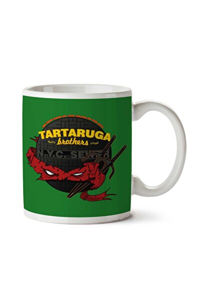 ART HEDİYE Tartaruga Brothers Teenage Mutant Ninja Turtles Raphael Two Side P...