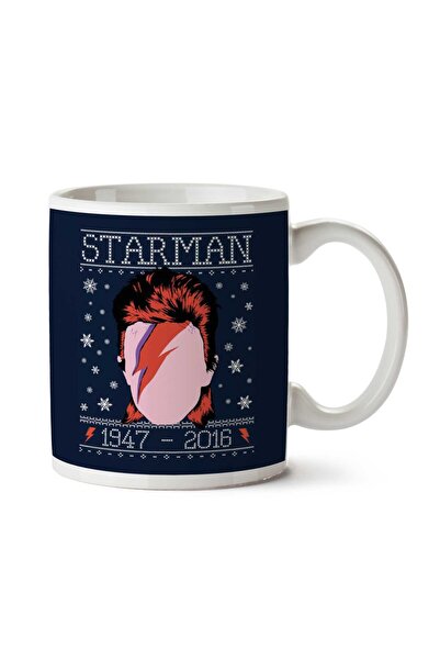 ART HEDİYE كوب ستارمان ديفيد باوي كيرستماس متماسك مطبوع على الجانبين