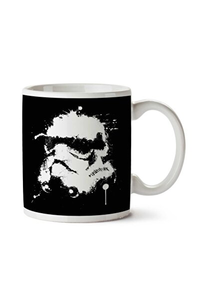 ART HEDİYE كوب بطبعة ستار وورز ستورم تروبر على شكل خوذة منقسمة على الجانبين