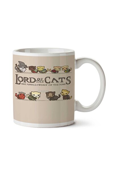 ART HEDİYE كوب مطبوع على الجانبين من The Furrlowship of the Ring
