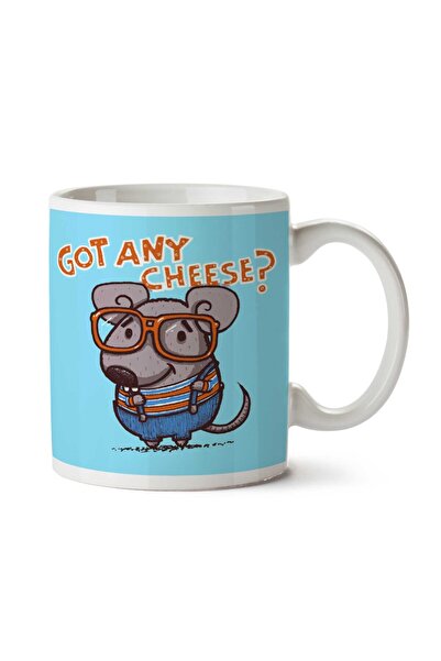 ART HEDİYE كوب Got Any Cheese Mouse مطبوع على الجانبين