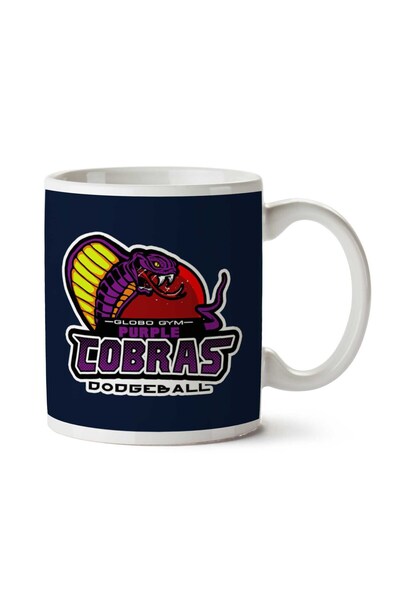 ART HEDİYE Purple Champs Globo Gym Purple Cobras Dodgeball Two Sided Printed Mug