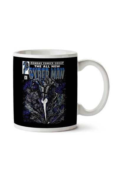 ART HEDİYE Cyberman Doctor Who Classic Comic Two Sided Printed Mug