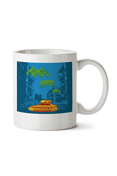 ART HEDİYE كوب SPACE INVADERS4 مطبوع على الجانبين