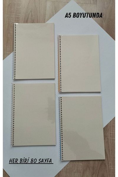 Craft Caiet școlar A5 SPIRAL 80 FOI SET DE 4