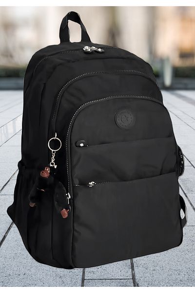 Serenity Relaxion Μαύρο Unisex Αδιάβροχο καθημερινό φορητό υπολογιστή ταξιδιού Casual σακίδιο πλάτης για αθλητικό σχολείο