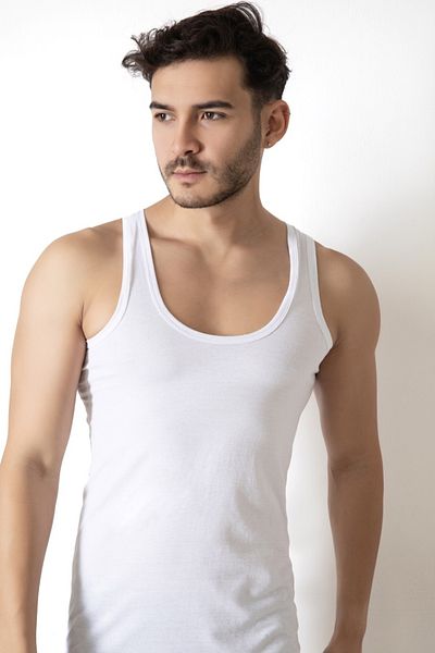 Sinem Yıldız Çamaşırları Men's Athlete White 100% Cotton Combed Cotton 3 Pack
