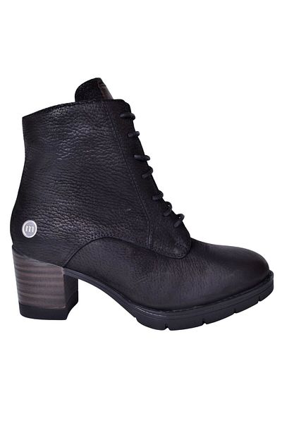 Mammamia D23kb-4225 Women's Black Nubuck Leather Boots