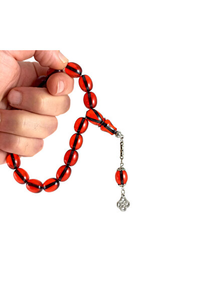 Selderesi 17li EFE BOY Maskot Ateş Kehribar Tesbih