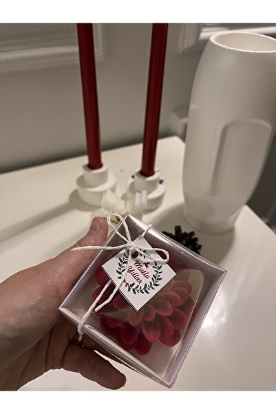 Verda Desing Yılbaşı Hediyesi Notlu Hediyelik Kırmızı Lotus Çiçeği El Yapımı ...