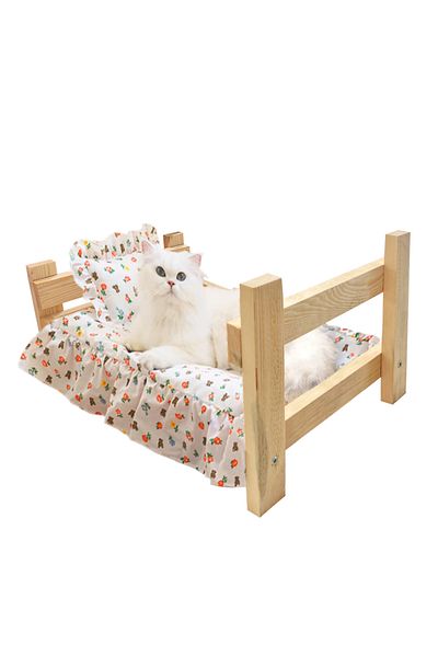 Grootland Wooden Cat Bed, Toy Bed