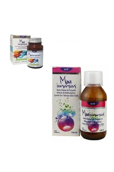Max İmmun Maximmun150mlMultivitamin Syrup + 40 Capsules Food Supplement