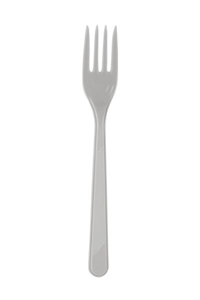 Aker Hediyelik 25Pcs Silver Plastic Party Cloud Forks
